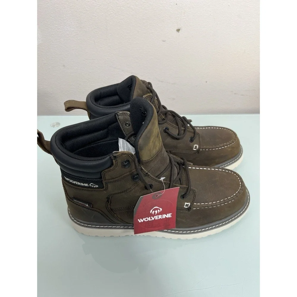 Wolverine W231102 SR Men's 13M Moc Toe Work Boots Waterproof EH‎ New